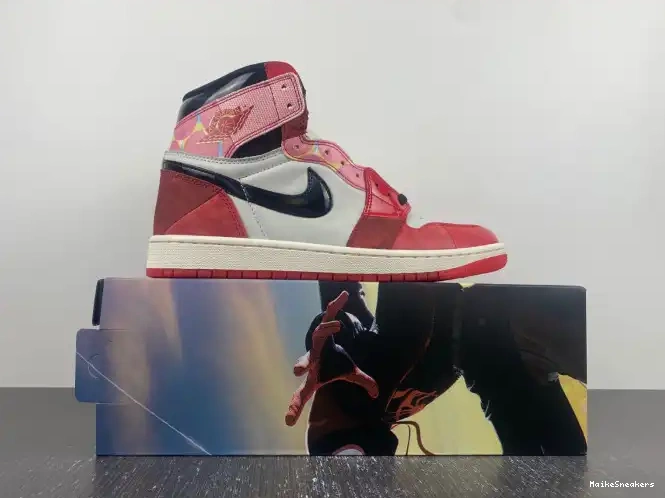 MaikeSneakers the High 1 OG Spider-Man Spider-Verse Jordan DV1748-601 Across 0402